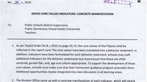 what is makabansa|DepEd Core Values Indicators: Concrete Manifestation.